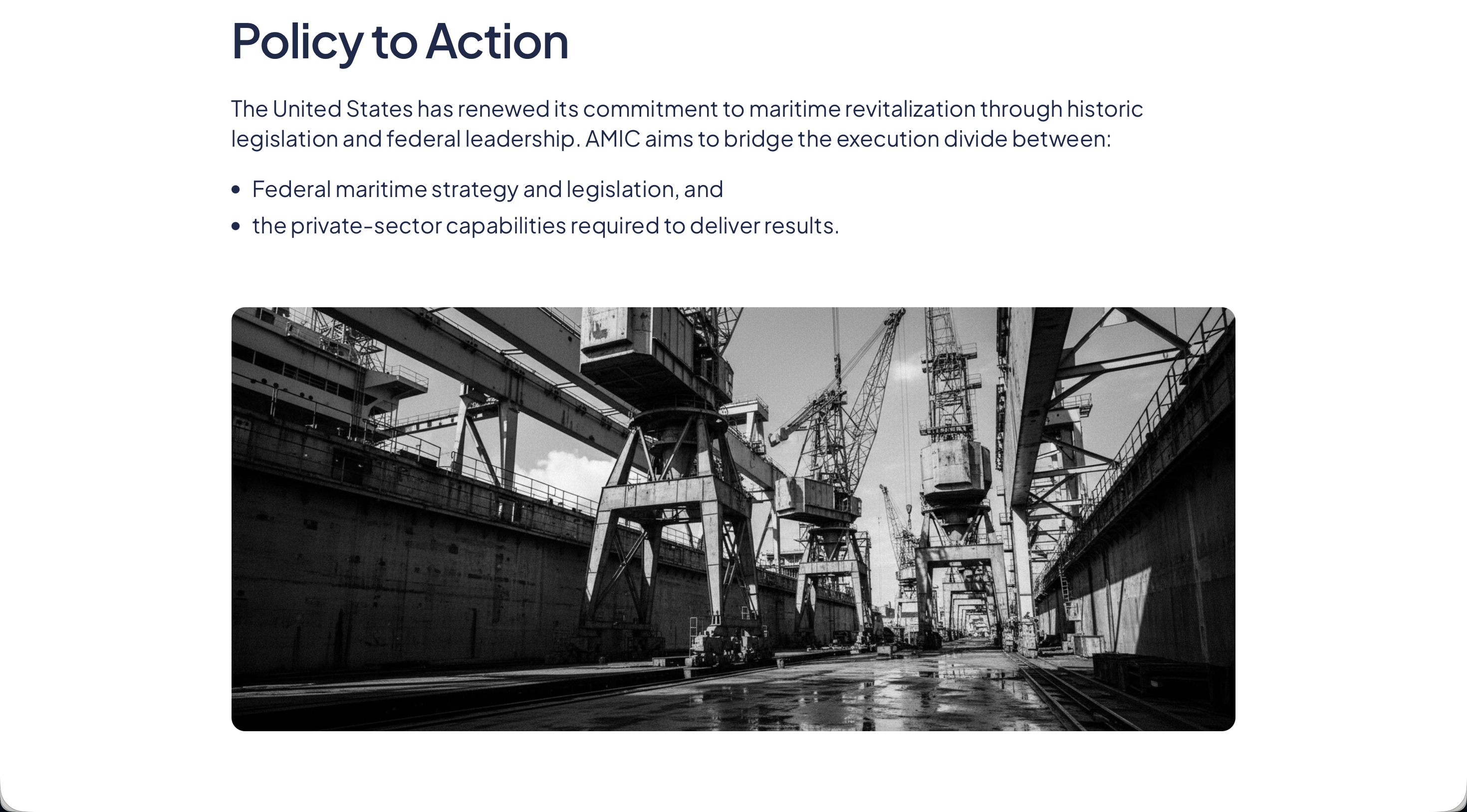 AMIC – American Maritime Industrial Coalition — view 2