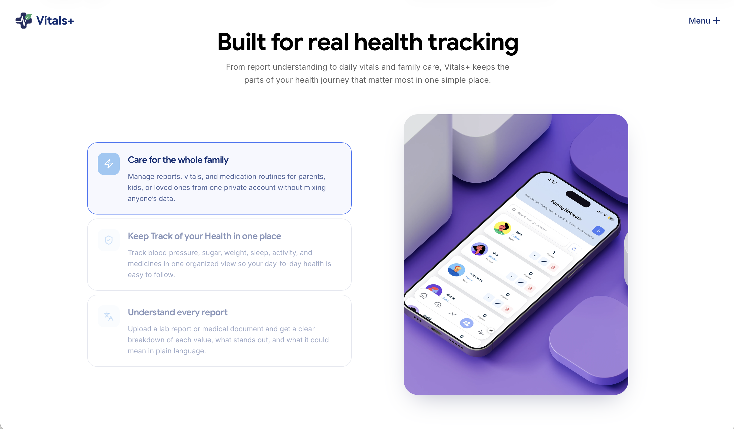 VitalsPlus – Smart Healthcare & Medical Report Management — view 2